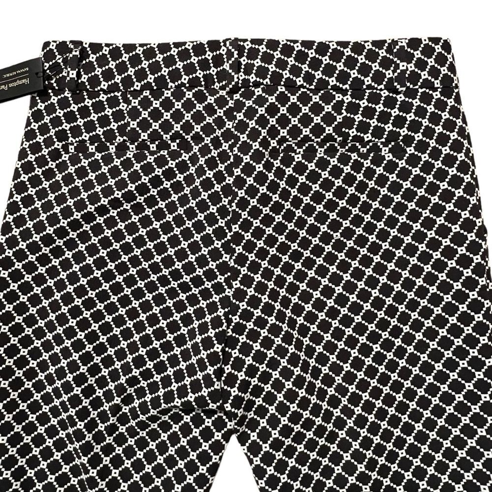 Banana Republic Jacquard Hampton Cropped Sz 6 Preppy Old Money Minimalist Office - Picture 5 of 11